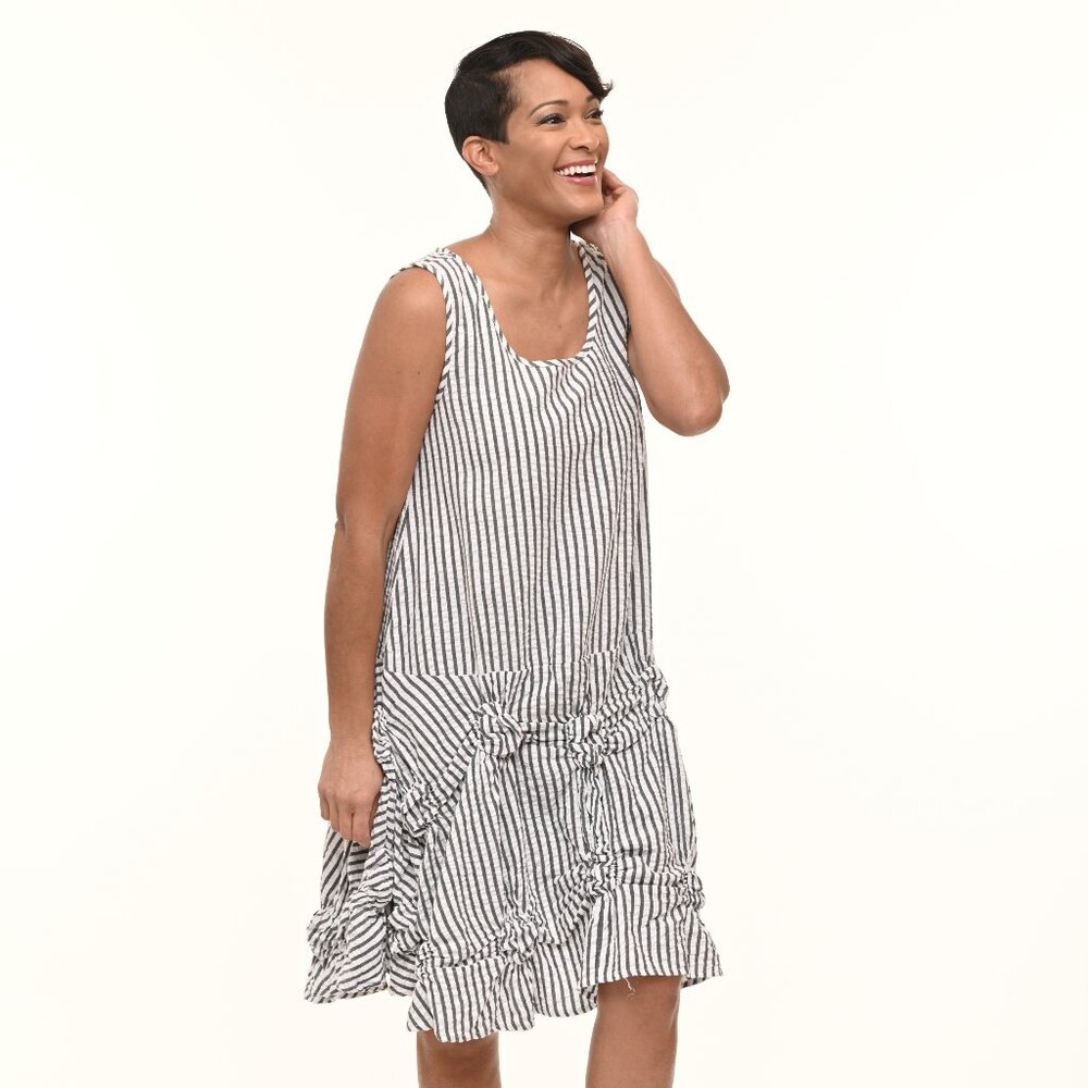 Matilda Dress - Murphy Stripe by Tulip Clothing